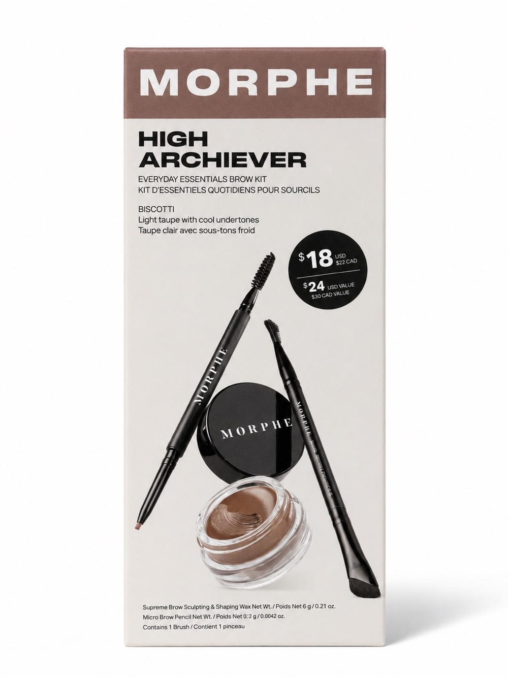 Morphe High Archiever Brow Kit - Biscotti Light Taupe